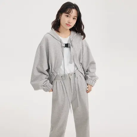 尔给韩系休闲盐系炸街运动服套装女时尚洋气减龄2022新款两件套图片