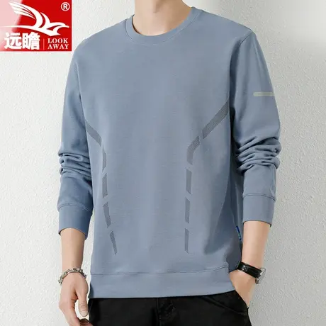 卫衣男秋季男装休闲长袖上衣百搭春秋男士运动套头打底衫T恤男款商品大图