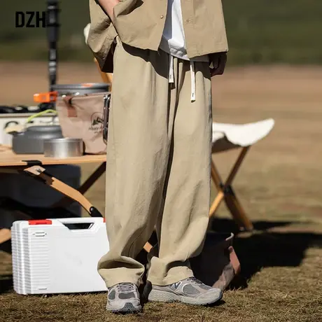 男士日系工装裤潮牌男痞帅高级感裤子宽松休闲裤男款秋季款直筒裤商品大图