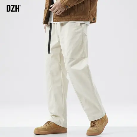 男士日系工装裤子男秋冬款休闲裤男款2024年新款直筒裤垂感高级感商品大图