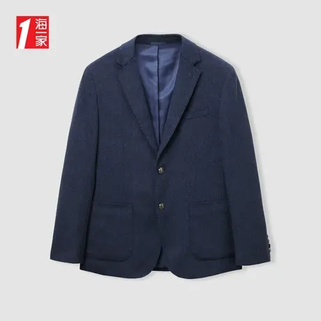 海一家品质商务休闲西服2023冬季新款保暖简约舒适中年男士西服图片