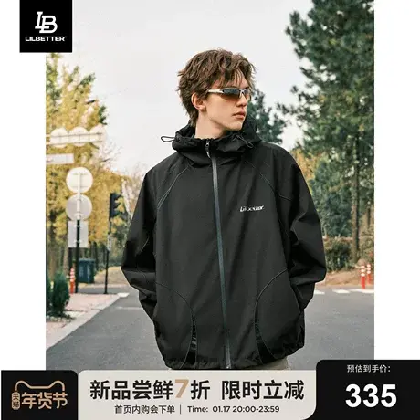 Lilbetter冲锋衣外套男2024春季新款户外夹克美式工装高街登山服图片