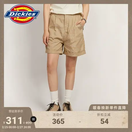 Dickies 春夏 提花纹理 工装满印休闲短裤宽松商品大图