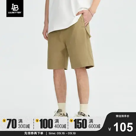 Lilbetter短裤男士夏季休闲裤百搭复古裤子潮牌男美式街头五分裤商品大图