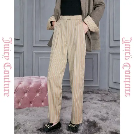 Juicy Couture橘滋2023新款闲趣条纹女式休闲裤商品大图