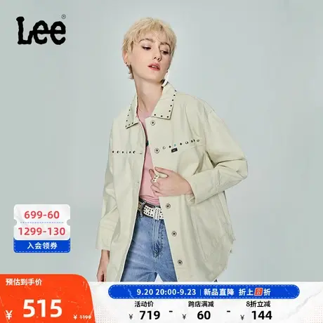 Lee商场同款101+23新品舒适浅米女长袖外套LWT005187200-701图片