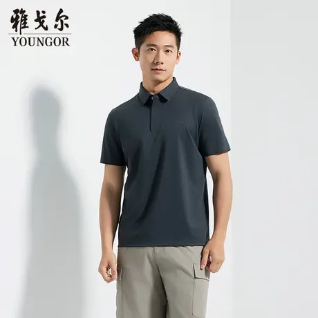 【商场同款】雅戈尔男士POLO衫夏季新款官方商务休闲短袖POLO衫男商品大图