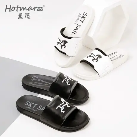 hotmarzz/黑玛男士拖鞋夏外穿新款户外休闲软底耐磨防滑凉拖商品大图