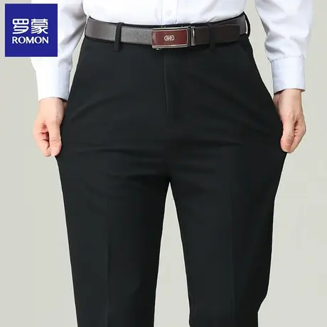 Romon/罗蒙秋季冬款西装裤男士休闲裤男直筒宽松弹力商务正装长裤图片