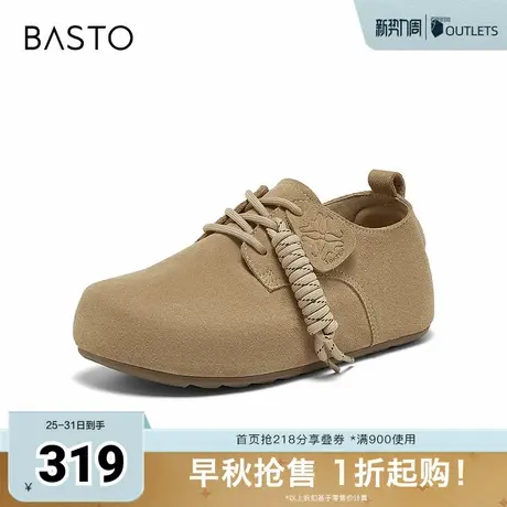 百思图2025秋季新款勃肯鞋时尚潮流复古休闲女单鞋D3508CM5商品大图