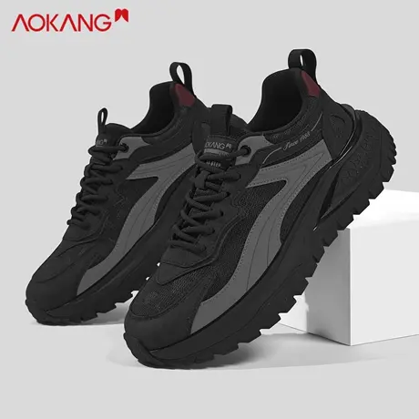 奥康2026春季潮流百搭鞋子男增高复古男款鞋子休闲爆款男生老爹鞋商品大图