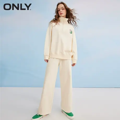 【买5免1】ONLY奥莱春夏时尚宽松运动卫衣阔腿休闲套装女商品大图