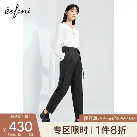 【商场同款】伊芙丽2021新款夏装韩版休闲裤1C3150561图片