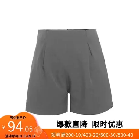 【艾格】直筒ins短裤女2023春季新款时尚显瘦通勤休闲A字短裤潮商品大图