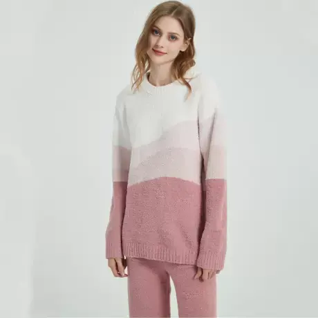 猫人睡衣女秋冬季加绒加厚秋冬款2023新款珊瑚绒可外穿家居服套装图片