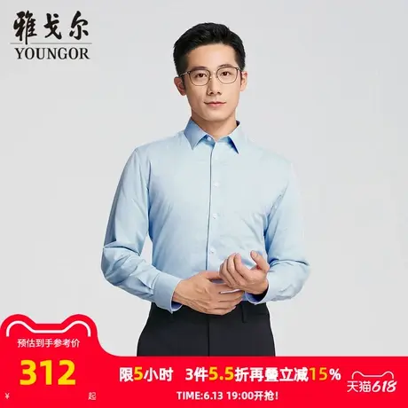 【商场同款】雅戈尔男士衬衫春秋新款官方商务休闲上班穿衬衫男商品大图