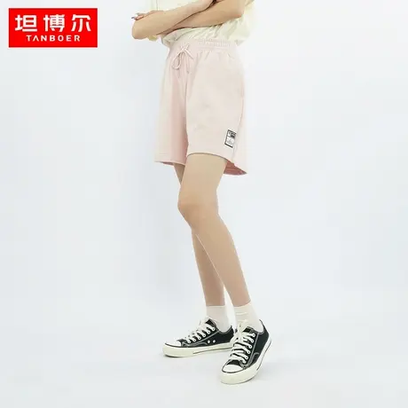 坦博尔运动休闲短裤2022夏季新款五分裤时尚宽松百搭束腰运动裤商品大图