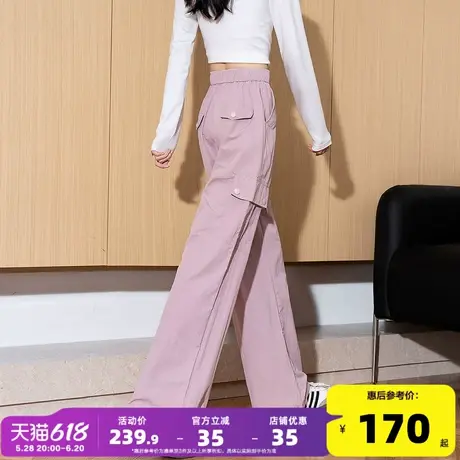 唐狮25夏季新款女休闲裤宽松设计感速干工装裤户外登山裤阔腿裤GT图片