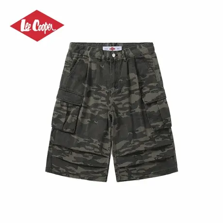 Lee Cooper/李库珀 迷彩工装短裤男士夏季薄款宽松休闲牛仔中裤子商品大图