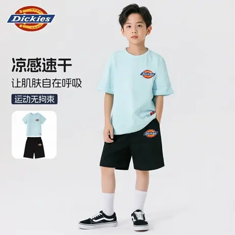 Dickies童装男童夏装套装儿童凉感速干两件套男孩夏款运动t恤潮A商品大图