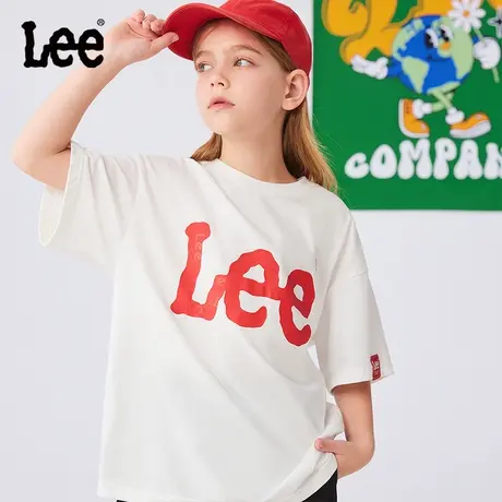断码79限时 Lee男女童夏季纯棉短袖T恤2025新款女孩时尚夏款上衣图片