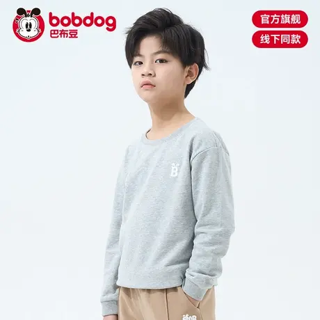 巴布豆儿童卫衣男童女童春秋款2025新款女童卫衣韩系宽松儿童上衣图片