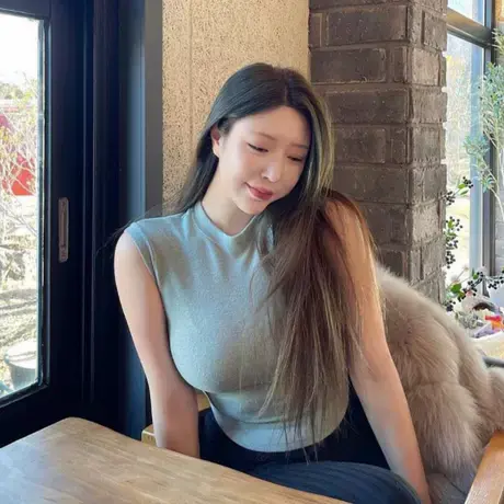 热销 OnoevMJ118清新薄荷绿~性感显身材圆领紧身无袖T恤图片