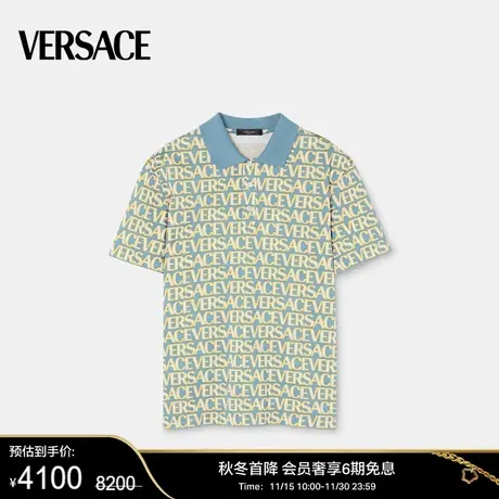 【甄选折扣】 VERSACE/范思哲 男士Versace Allover短袖Polo衫图片