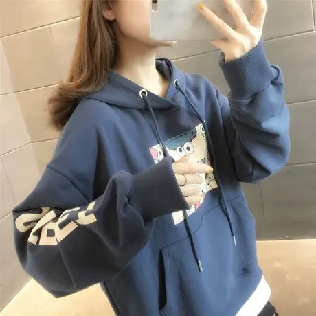 春季假两件卫衣女潮ins连帽宽松韩版2023年新款学生百搭上衣外套图片