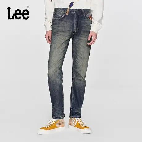 【郑业成同款】Lee商场同款24早春新品731舒适锥形中深蓝男牛仔裤图片