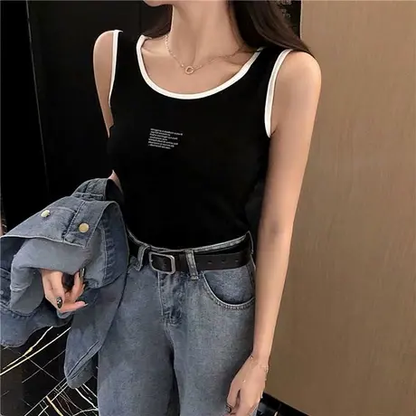 mschf美背小吊带背心女外穿港味设计感泫雅风上衣内搭短款ins潮商品大图