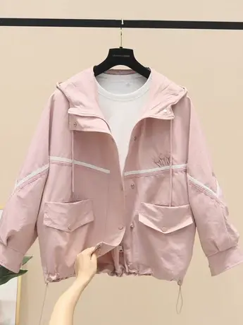 短款风衣女2023春秋季新款韩版时尚宽松休闲小个子短外套女潮ins商品大图