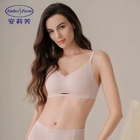 安莉芳2025年新款舒适无痕蕾丝内衣女夏薄款文胸无钢圈收副乳胸罩商品大图