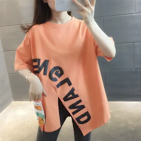 夏季夏装短袖t恤女ins潮宽松半袖上衣女装2023年新款洋气百搭体恤商品大图