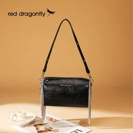 红蜻蜓时尚流苏包女2024春季新款包包小众设计今年流行单肩斜挎包图片