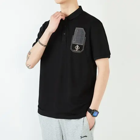 夏季薄款翻领保罗衫男装夏装2023新款短袖T恤POLO衫内搭衣服夏天商品大图