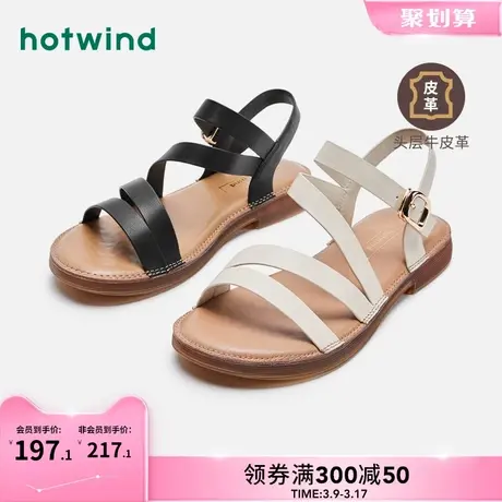 热风2024年夏季新款女士时尚凉鞋商品大图