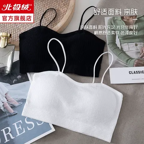 吊带内衣女小胸聚拢防滑裹胸隐形无痕美背防走光抹胸式文胸罩夏季商品大图