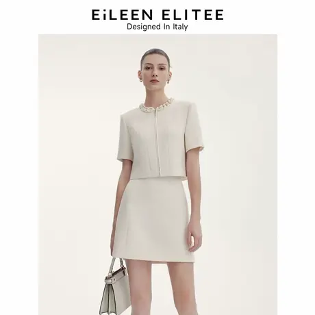 朗姿欧洲EiLEEN ELITEE法式小香风高级感外套女2024秋新款短外套图片