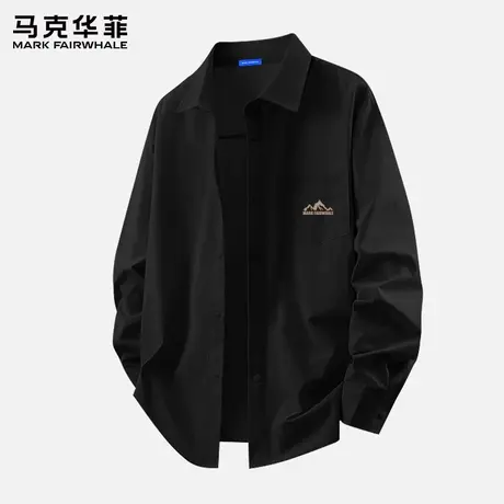 马克华菲衬衫男长袖2025新款夏季薄款冰丝速干寸衣男款休闲外套X图片