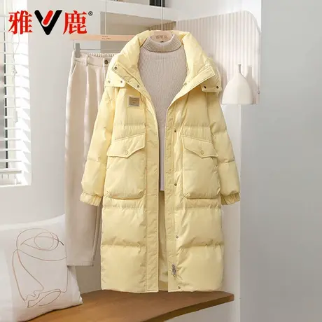 雅鹿新款羽绒服女冬季加厚宽松中长品牌官方正品流行女士羽绒外套图片