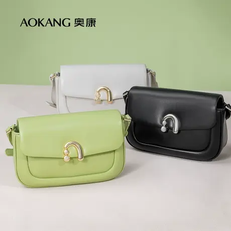 奥康包包2023新款复古马鞍包小众质感斜挎小包简约百搭ins单肩包商品大图
