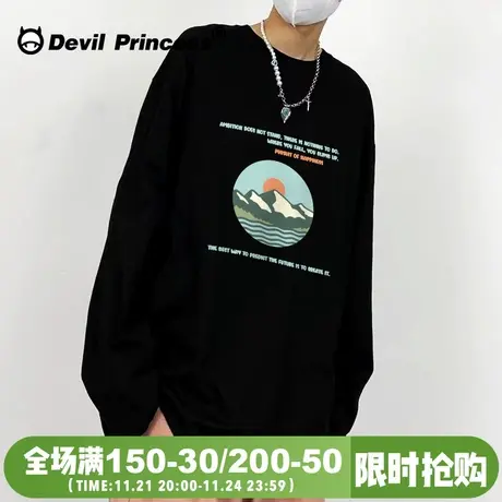 2024初秋港风街头原宿风长袖T恤女宽松oversize慵懒风百搭上衣潮图片