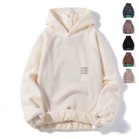 2023冬季外套上衣连帽男卫衣保暖休闲打底衫潮牌秋冬加绒加厚上衣商品大图