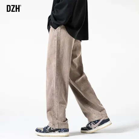 男士美式复古牛仔裤男春季直筒宽松2024年新款垂感裤子男款休闲裤商品大图