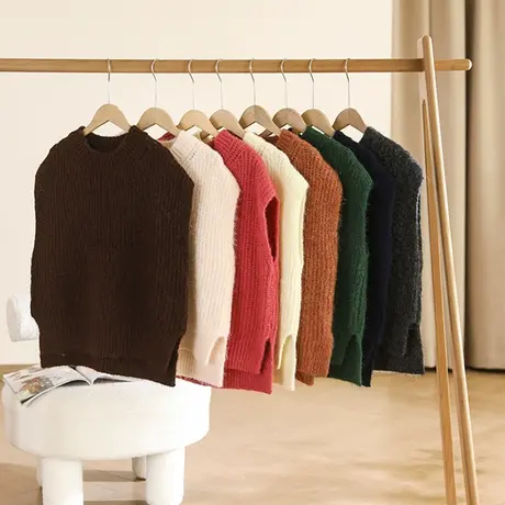 享永子【牛气冲天】90%牦牛绒混纺花纱42支针织拉毛毛衣马夹背心图片