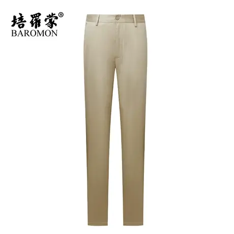 BAROMON/培罗蒙2024春季新款卡其色长裤薄裤子男士商务修身休闲裤商品大图