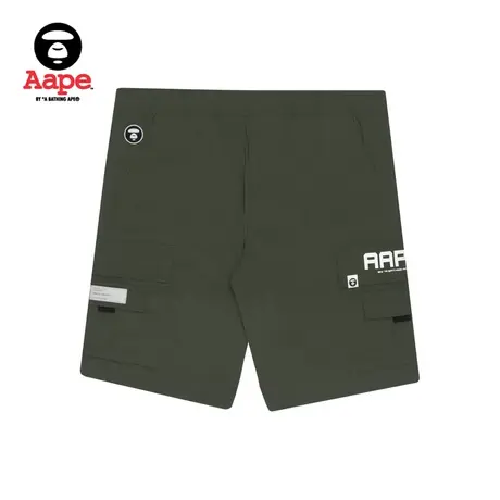 Aape男装魔术贴猿颜字母印花多口袋工装休闲短裤6778XXH商品大图