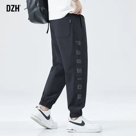 男士速干裤男款休闲裤男春夏宽松裤子小众设计感束脚裤2023年新款商品大图