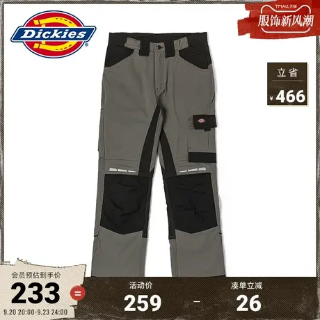 Dickies商场同款 工装灵感 秋冬撞色日常休闲长裤 微弹直筒裤商品大图